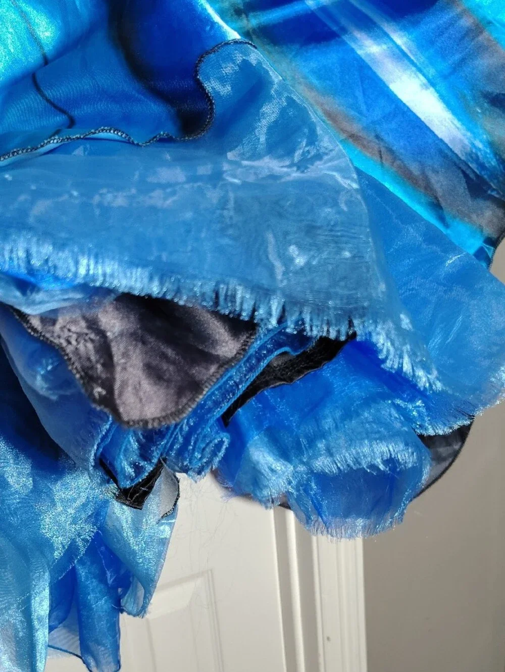 Kids Small Spirit Halloween Blue Butterfly Wing Dress Costume Needs TLC